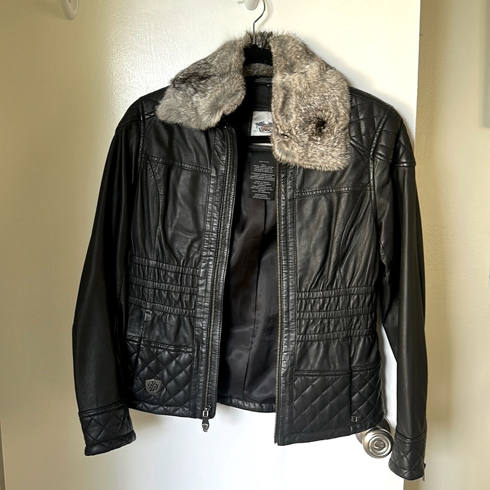 Harley Davidson Black Leather Jacket Women S